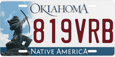 OK license plate 819VRB