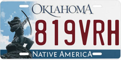 OK license plate 819VRH