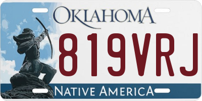 OK license plate 819VRJ