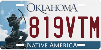 OK license plate 819VTM