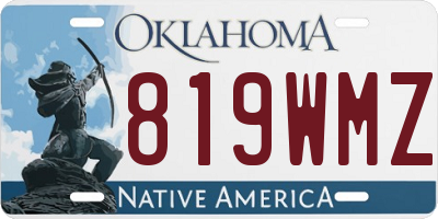 OK license plate 819WMZ