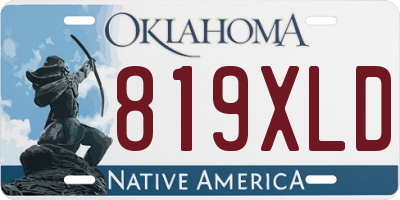 OK license plate 819XLD