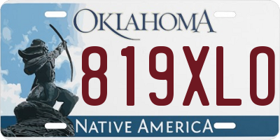 OK license plate 819XLO