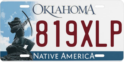 OK license plate 819XLP
