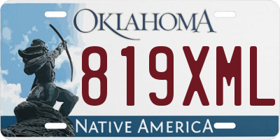 OK license plate 819XML