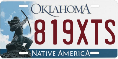 OK license plate 819XTS