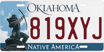 OK license plate 819XYJ