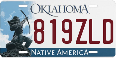 OK license plate 819ZLD