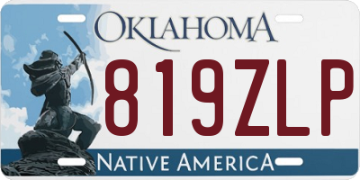 OK license plate 819ZLP