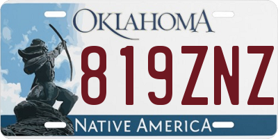 OK license plate 819ZNZ