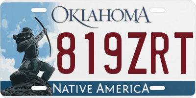 OK license plate 819ZRT