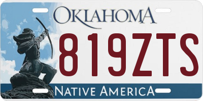 OK license plate 819ZTS