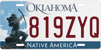 OK license plate 819ZYQ