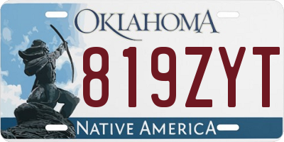 OK license plate 819ZYT