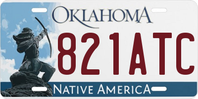 OK license plate 821ATC