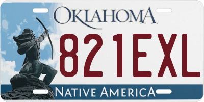 OK license plate 821EXL