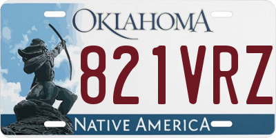 OK license plate 821VRZ