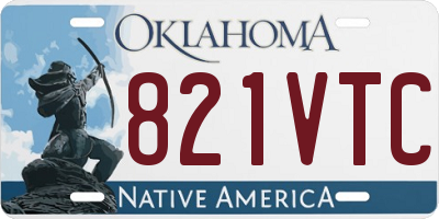 OK license plate 821VTC