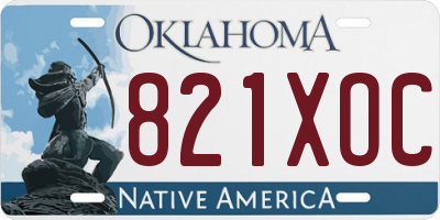 OK license plate 821XOC