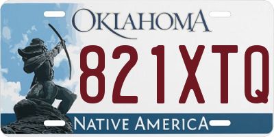 OK license plate 821XTQ