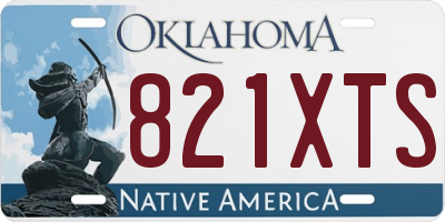 OK license plate 821XTS