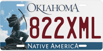 OK license plate 822XML