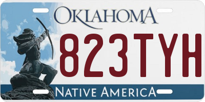 OK license plate 823TYH