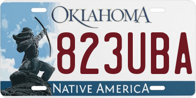 OK license plate 823UBA