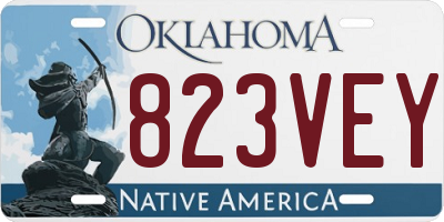 OK license plate 823VEY