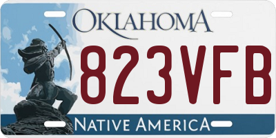 OK license plate 823VFB