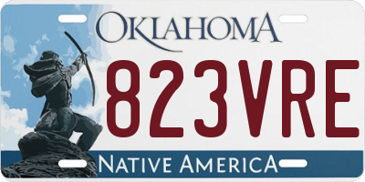 OK license plate 823VRE