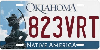 OK license plate 823VRT