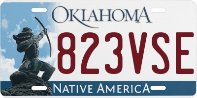 OK license plate 823VSE