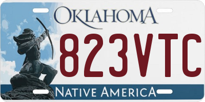 OK license plate 823VTC