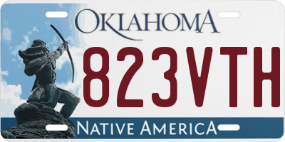 OK license plate 823VTH