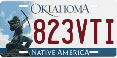 OK license plate 823VTI