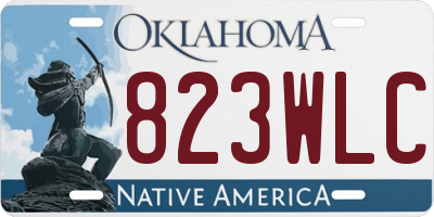 OK license plate 823WLC