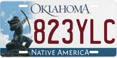 OK license plate 823YLC