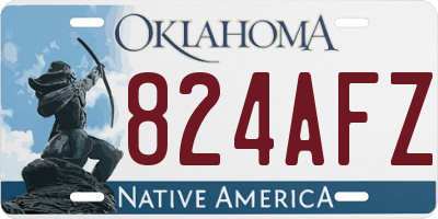 OK license plate 824AFZ