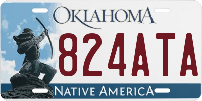 OK license plate 824ATA