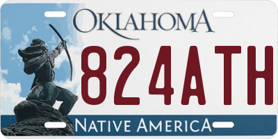 OK license plate 824ATH