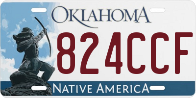 OK license plate 824CCF