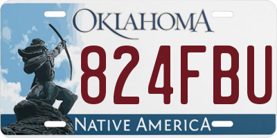 OK license plate 824FBU
