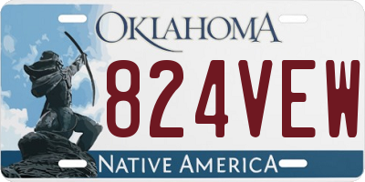 OK license plate 824VEW
