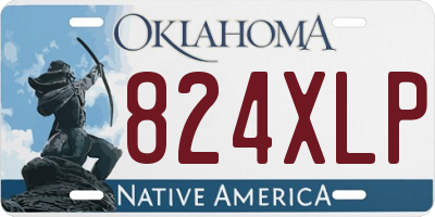 OK license plate 824XLP