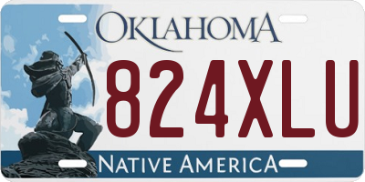 OK license plate 824XLU