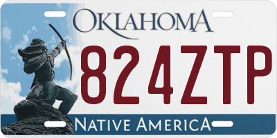 OK license plate 824ZTP