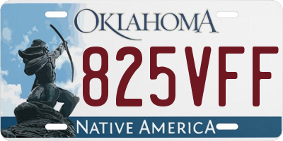 OK license plate 825VFF