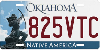 OK license plate 825VTC