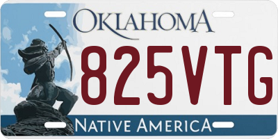 OK license plate 825VTG